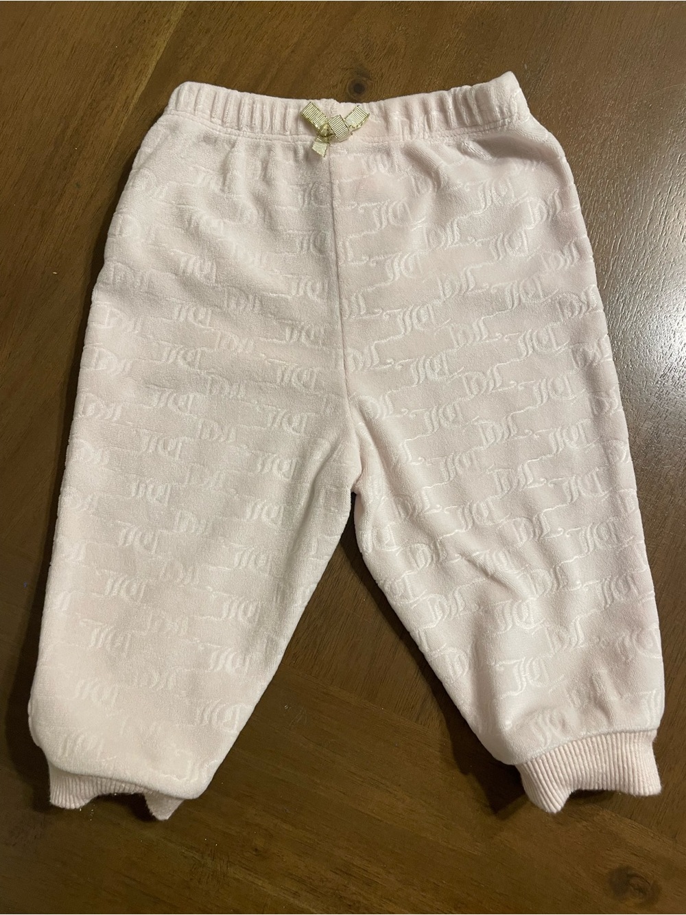 Juicy Couture Baby/Toddler Soft Pink Knit Jogger Pants